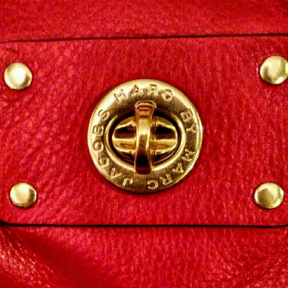 *NWT* MARC JACOBS GORGEOUS RED LEATHER SATCHEL - Picture 3 of 8